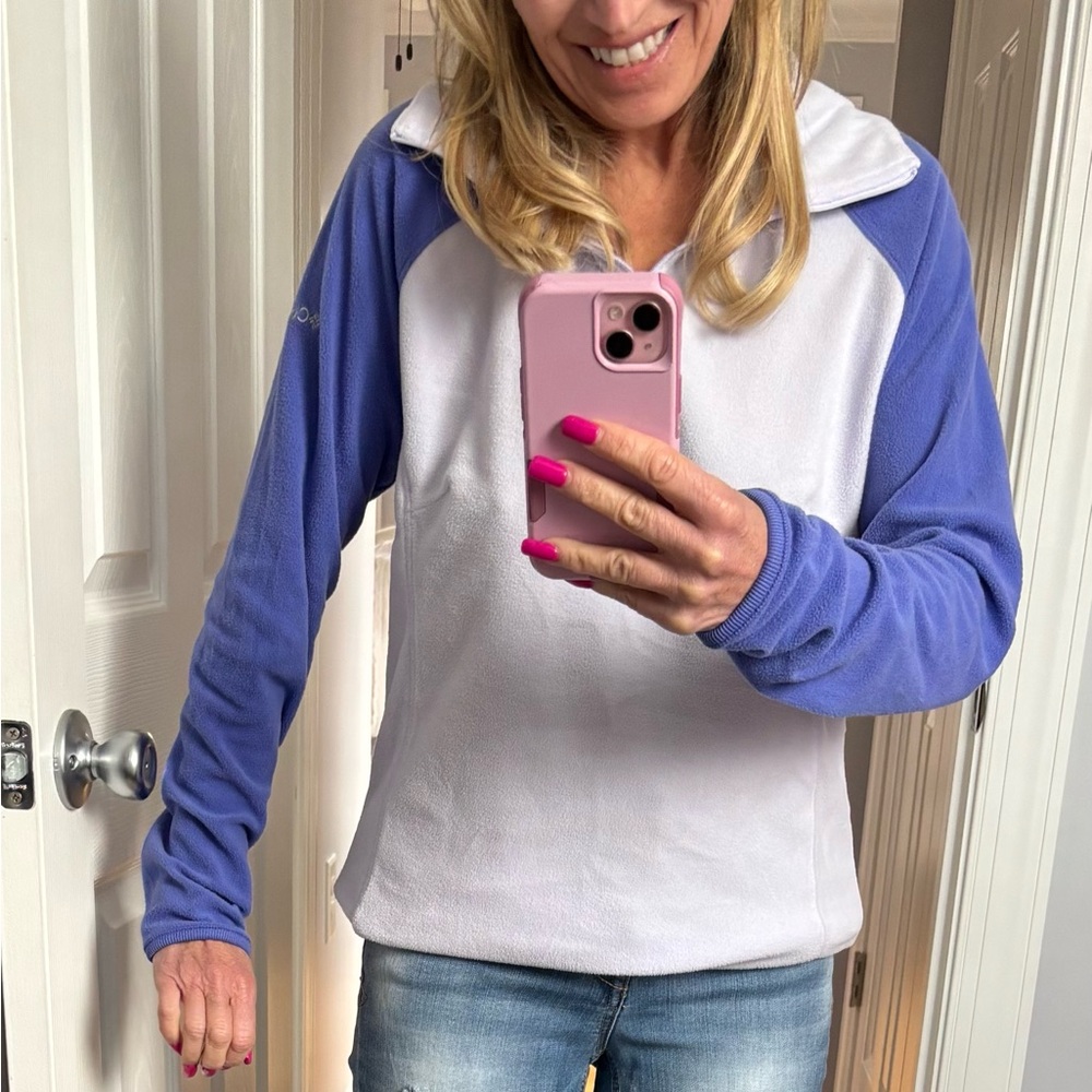 Women's Columbia Lavender Fleece quarter zip